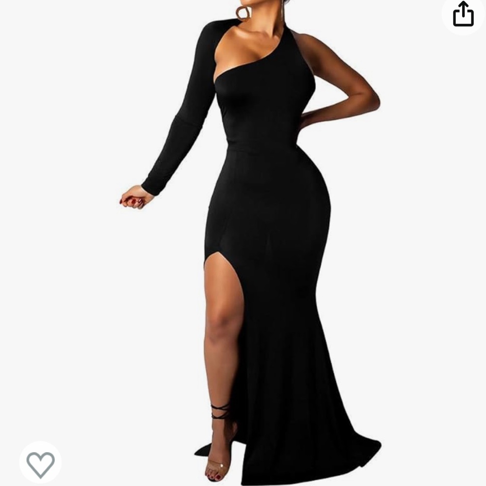 Backless shoulder dress